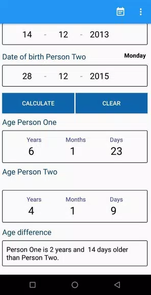 Age Calculator スクリーンショット 1