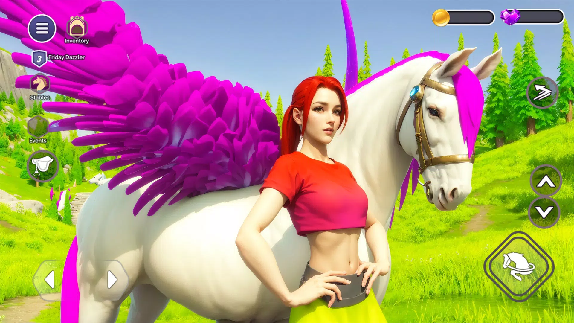 My Flying Unicorn Horse Game Schermafbeelding 0