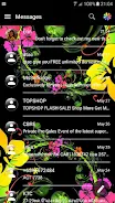 SMS Messages Glass BlackFlower Captura de tela 2