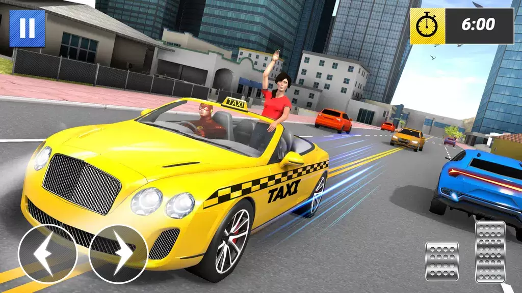 Superhero Car Games Taxi Games Schermafbeelding 1