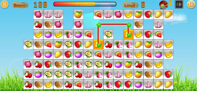 Link fruits - fruit match pair Schermafbeelding 0