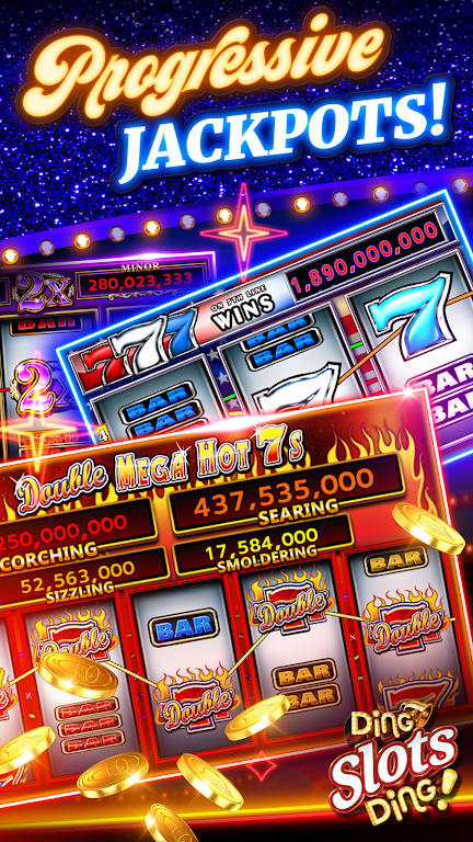 Ding Slots Ding - Classic Casino Slot Machine Game Скриншот 0