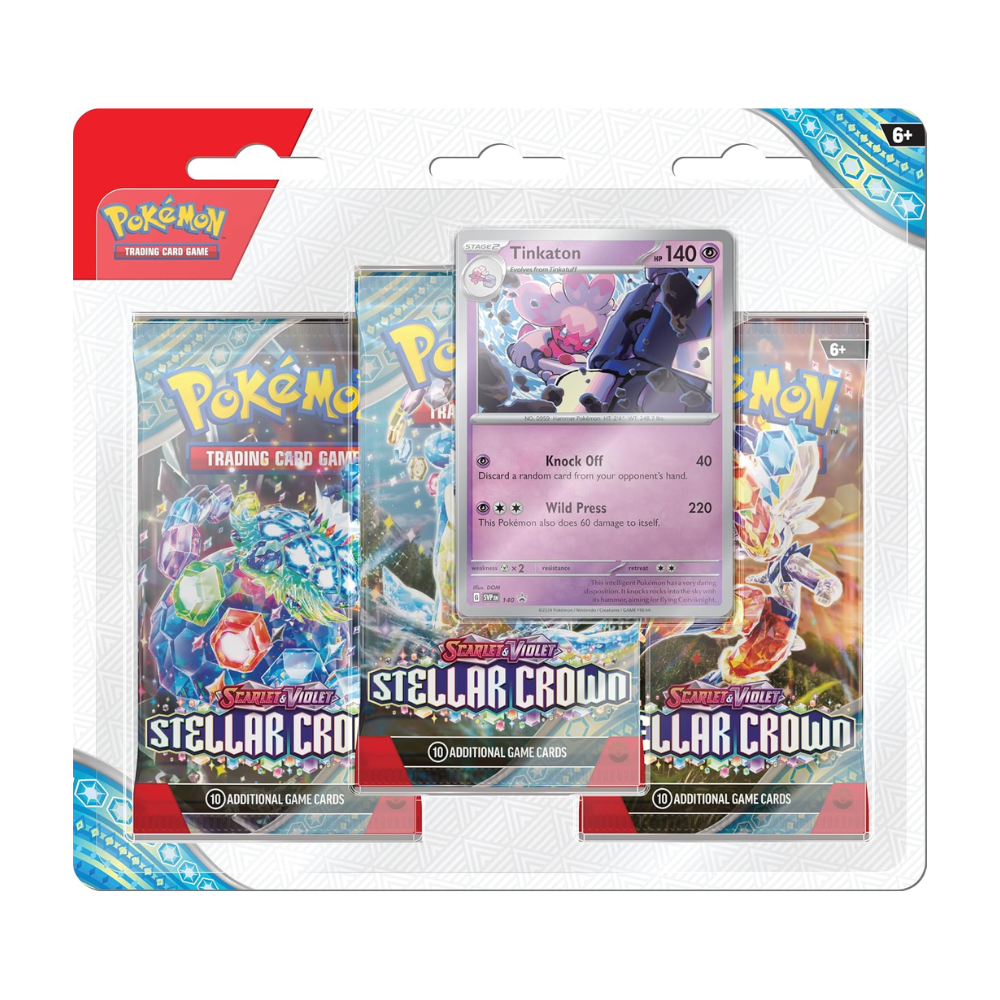 Pokémon TCG: Scarlet & Violet-Stellar Crown 3-Pack Blister