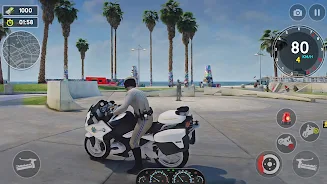 US Police Bike Rider Simulator Captura de pantalla 2