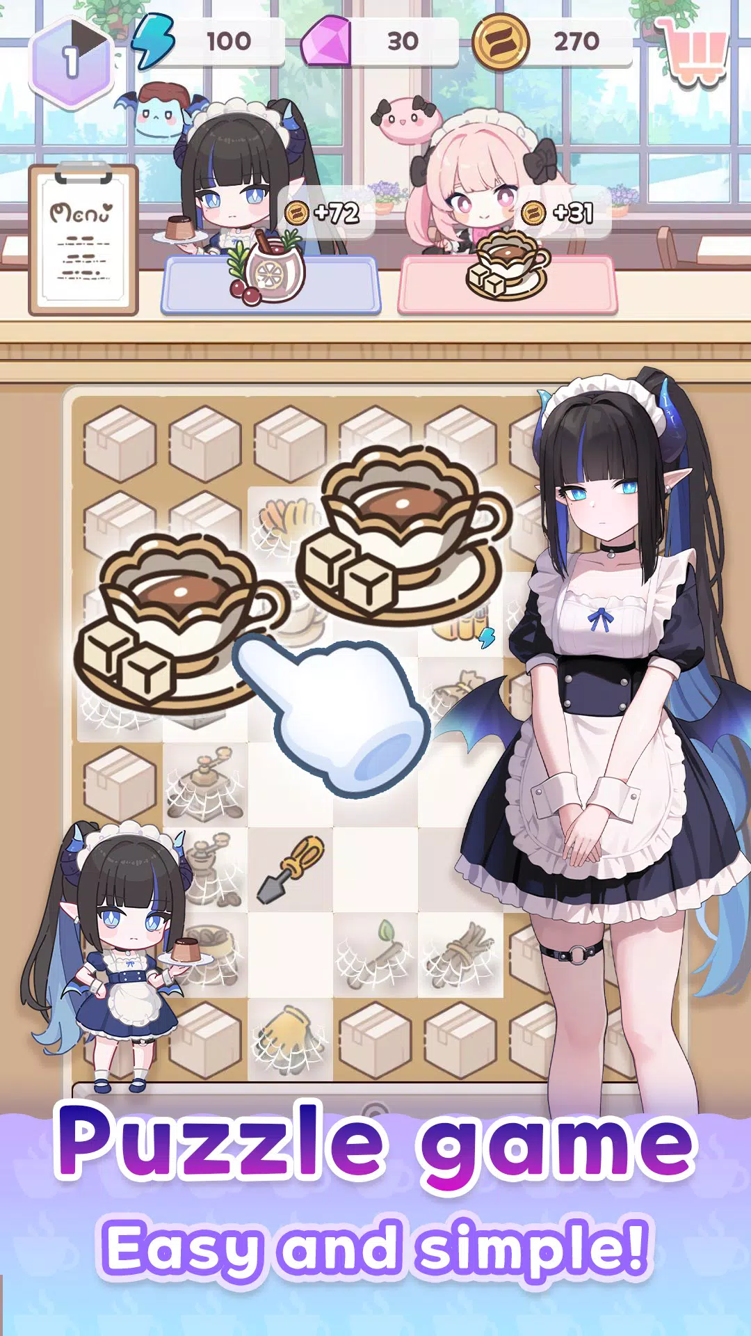 Merge Maid Cafe - Isekai Story Screenshot 3