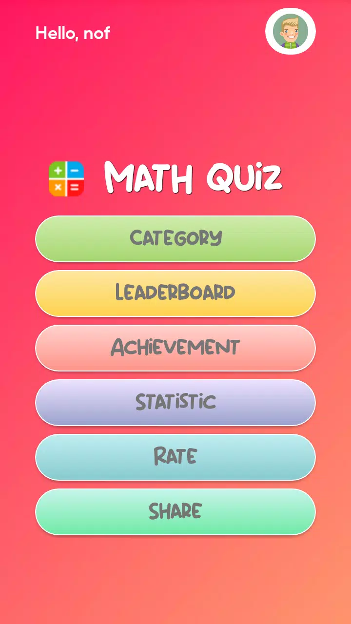 Math Quiz Captura de pantalla 0