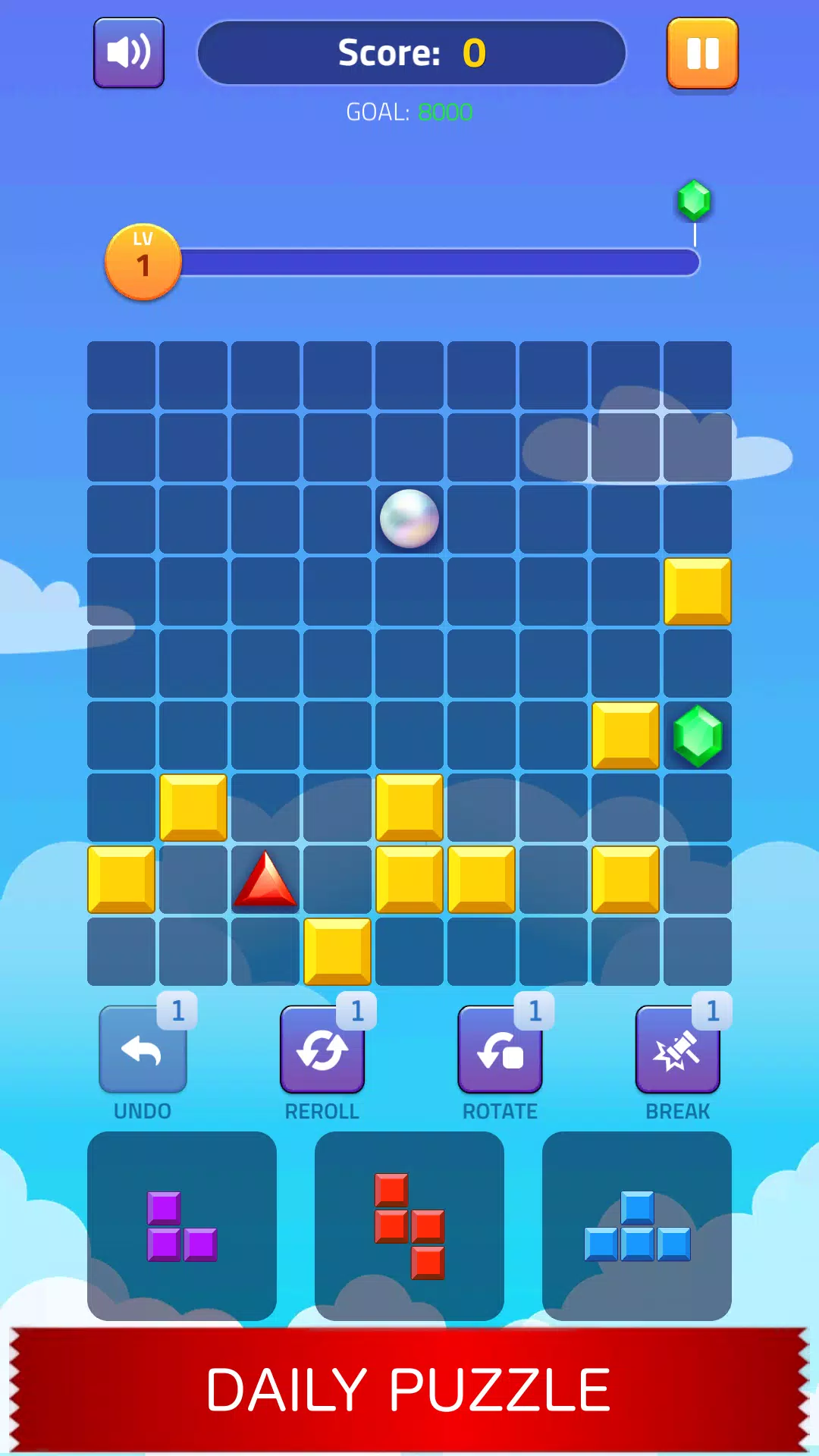 Block Puzzle - Gems Adventure স্ক্রিনশট 3