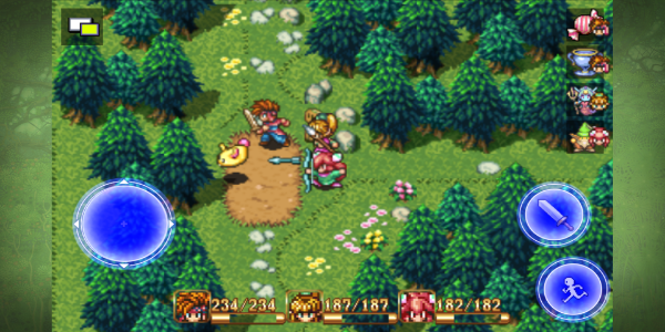 Secret of Mana ၏ တည်တံ့ကျော်ကြားမှုသည် ၎င်း၏ဇာတ်ကြောင်း၏ ခိုင်ခံ့မှုနှင့် ကြီးမားသောအစိတ်အပိုင်းတစ်ခုအဖြစ် သတ်မှတ်ခံရနိုင်သည်။ SNES ခေတ်၏ ကစားသမားများအား မှော်ဆန်ပြီး စိတ်ကူးယဉ်နယ်ပယ်ကိုဖြတ်ကာ နစ်မြုပ်နေသော anime-မှုတ်သွင်းထားသော ခရီးတစ်ခုသို့ ဆွဲဆောင်ခံရကာ ဇာတ်ကောင်သုံးဦးဖြစ်သော Randi၊ Primm နှင့် Popoi—တို့ကို တွန်းလှန်ရန် ကြိုးပမ်းမှုတွင် ဇာတ်လိုက်သုံးဦးကို လမ်းညွှန်ပေးခဲ့သည်။<br>အင်္ဂါရပ်များ <br>အချစ်ဆုံး SNES ဂိမ်းများထဲမှ တစ်ခုအဖြစ် ကျော်ကြားသော၊ Secret of Mana ၎င်း၏ တက်ကြွသော ပုံရိပ်များ၊ ထူးထူးခြားခြား ဆန်းကြယ်သော သတ္တဝါများ၏ အခင်းအကျင်းနှင့် ဆွဲဆောင်မှုရှိသော ဂီတရမှတ်များဖြင့် ကစားသမားများကို စွဲဆောင်စေသည်။ ထူးခြားသည်မှာ၊ ဂိမ်းသည် အလိုလိုသိမြင်နိုင်သောလမ်းကြောင်းပြမှုနှင့် ပိုမိုကောင်းမွန်သောကစားနိုင်မှုတို့အတွက် ဒီဇိုင်းထုတ်ထားသည့် ring-based menu system ကို လက်ခံထားသည်။<br>Secret of Mana<br>မူရင်းပုံစံတွင် ကစားသမားများအား ပါတီဝင်များကို တိုက်ရိုက်ညွှန်ကြားထားသည်။ သို့သော်လည်း၊ ပြန်လည်ရိုက်ကူးမှုတွင် Squaresoft သည် AI ထိန်းချုပ်ထားသော ပါတီဝင်များကို မိတ်ဆက်ခဲ့ပြီး တိုက်ခိုက်ရေးစက်ကိရိယာများကို ချောမွေ့စေသည်။ ဤပြုပြင်ပြောင်းလဲမှုသည် ရွေးချယ်မှုများစာရင်းမှ ၎င်းတို့၏အမည်များကို နှိပ်ခြင်းဖြင့် ကစားသမားများအား ဇာတ်ကောင်လုပ်ဆောင်ချက်များကို တိုက်ရိုက်ရွေးချယ်နိုင်စေမည့် ဆုံးဖြတ်ချက်ချခြင်းကို ရိုးရှင်းစေသည်။ ထို့အပြင်၊ များစွာသောကစားသူမုဒ်သည် ပါတီဝင်များကို ချောမွေ့စွာ လဲလှယ်ခွင့်ပြုသည်။<br>ဂိမ်းသည် တက်ကြွသောလုပ်ဆောင်မှုအစီအစဉ်များကို လည်ပတ်စေပြီး သူငယ်ချင်း သို့မဟုတ် AI နှစ်ခုလုံးနှင့် တစ်ကိုယ်တော်နှင့် ပူးပေါင်းကစားနိုင်စေပါသည်။ ထူးခြားသည်မှာ၊ ဂိမ်းသည် 16-bit pixel art နှင့် animated မြက်ခင်းအကွက်များကို ပြသထားပြီး အမြင်ပိုင်းဆိုင်ရာ အတွေ့အကြုံကို ကြွယ်ဝစေသည်။<br><img src=