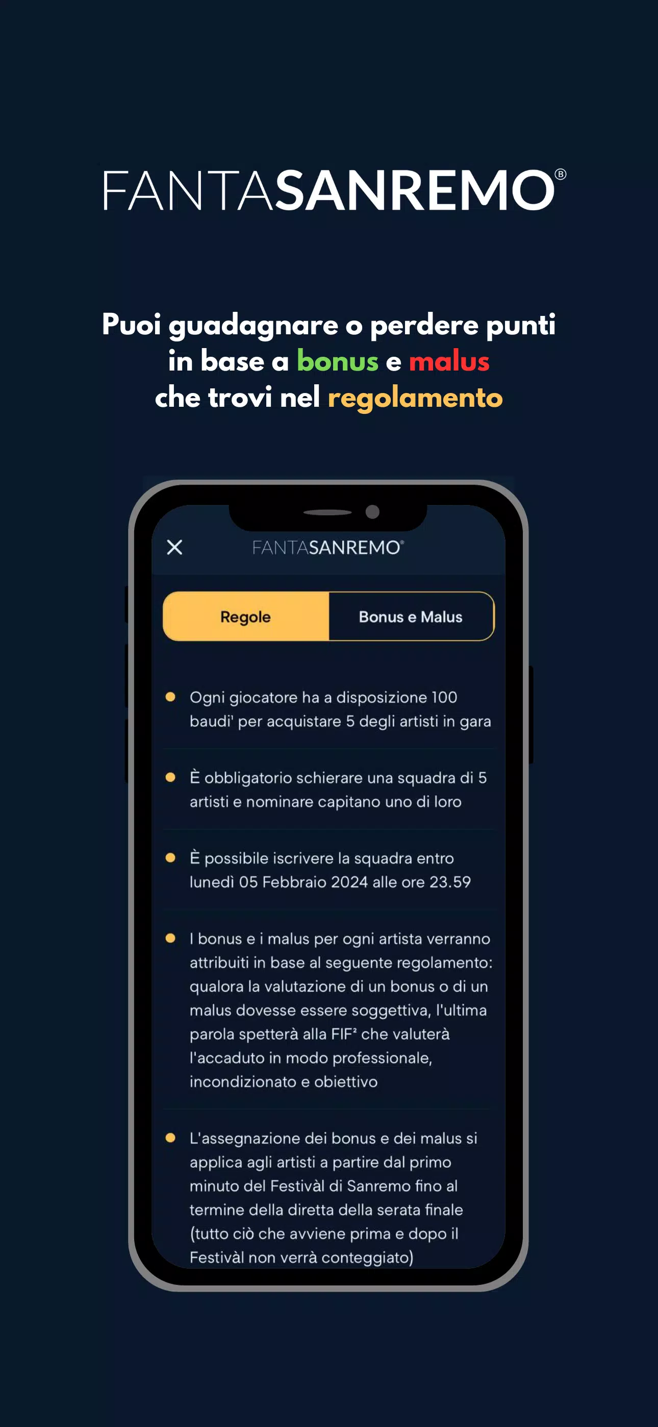 FantaSanremo Screenshot 2