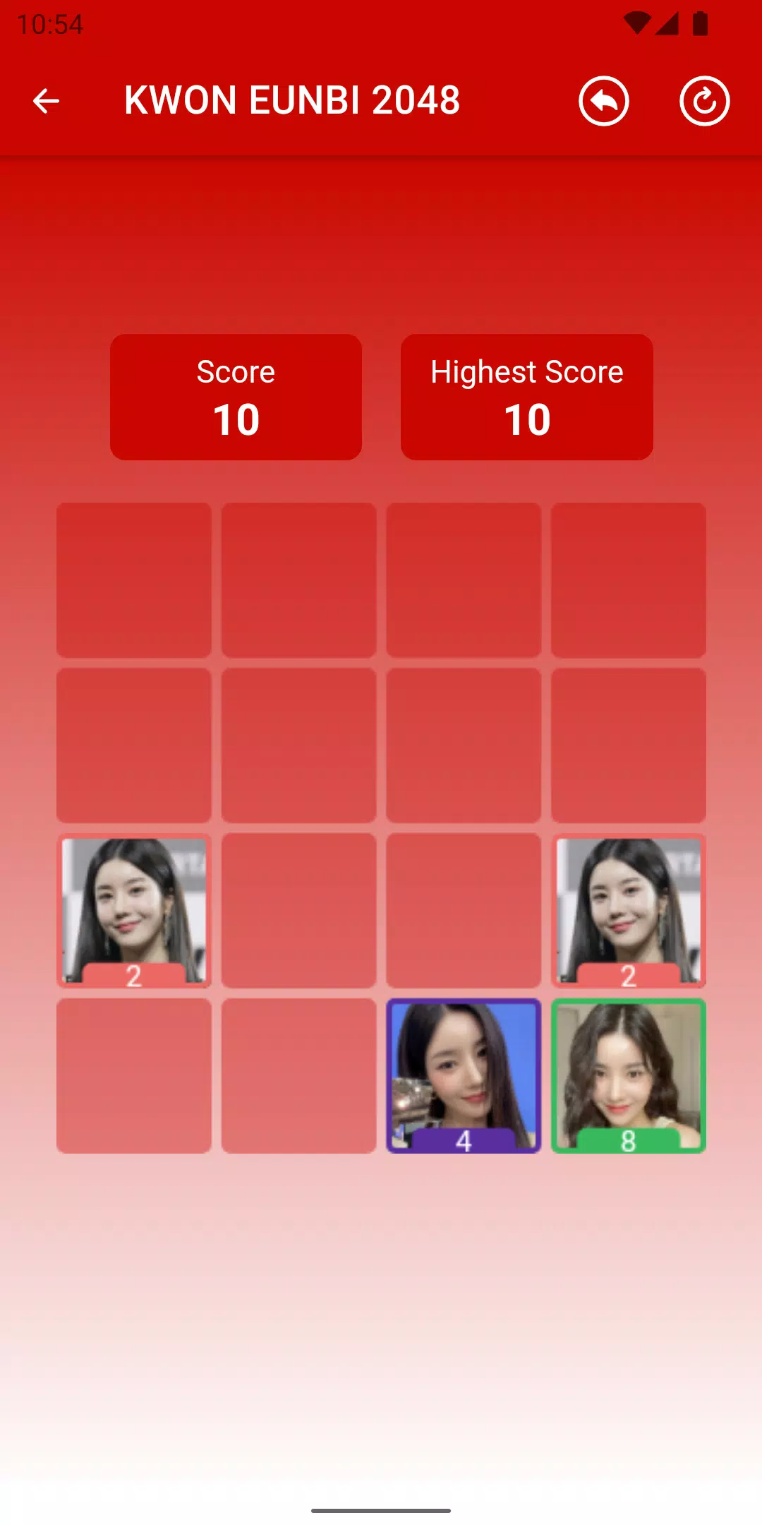 KWON EUNBI 2048 Game Capture d'écran 2