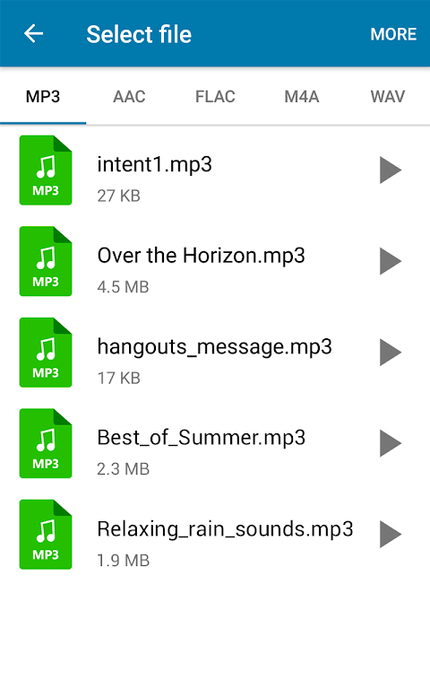 MP3 Converter - Dateien Musik Screenshot 0