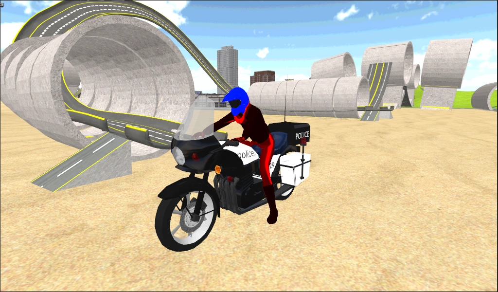 Motorbike Stunt Race 3D Ekran Görüntüsü 1