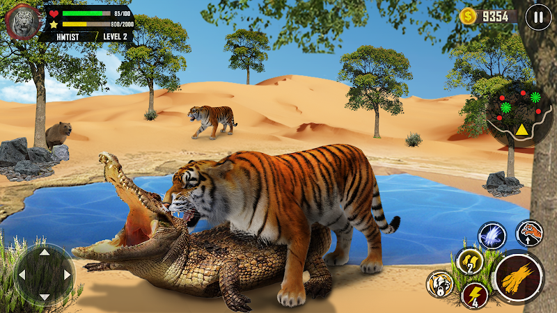 Tiger Simulator 3D Animal Game Captura de pantalla 1