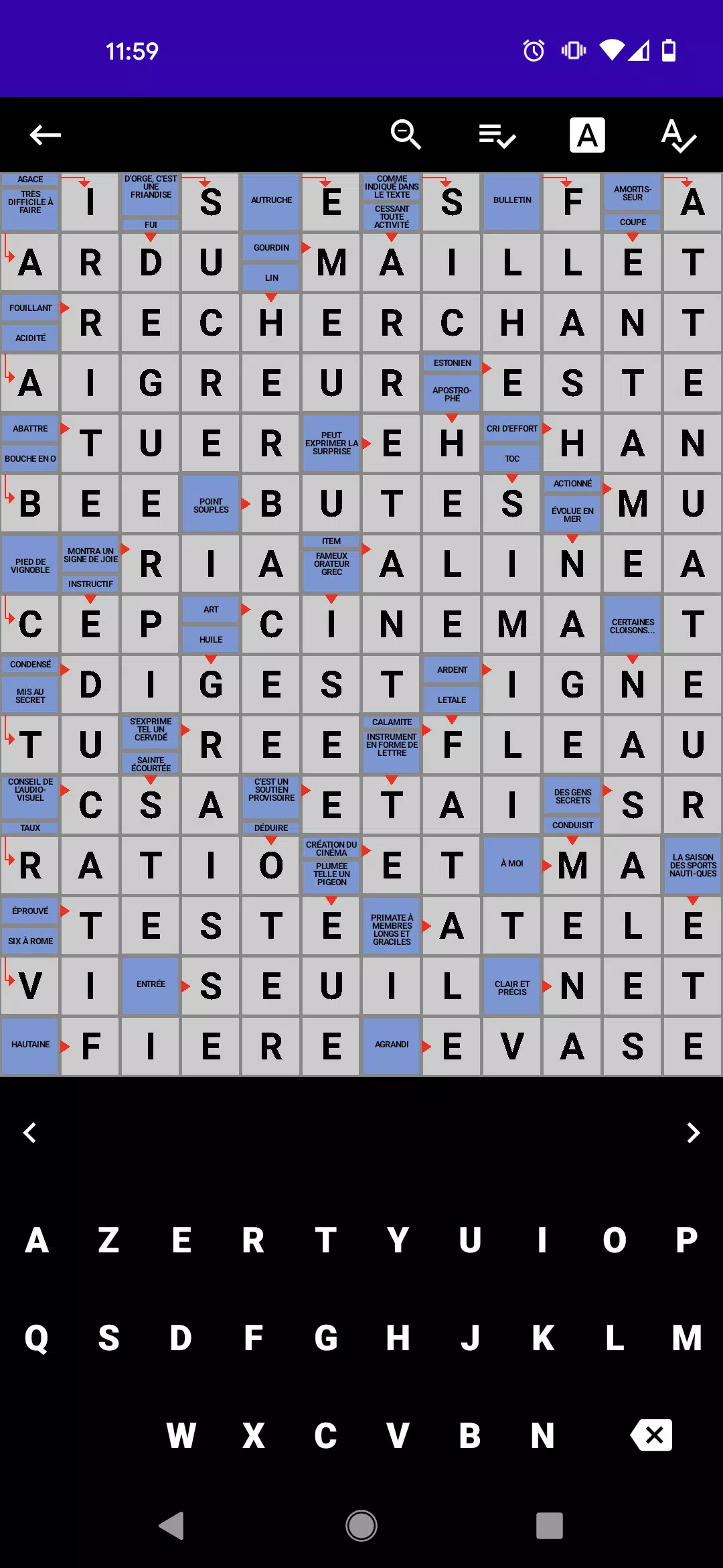 Mots Fléchés Français Capture d'écran 1