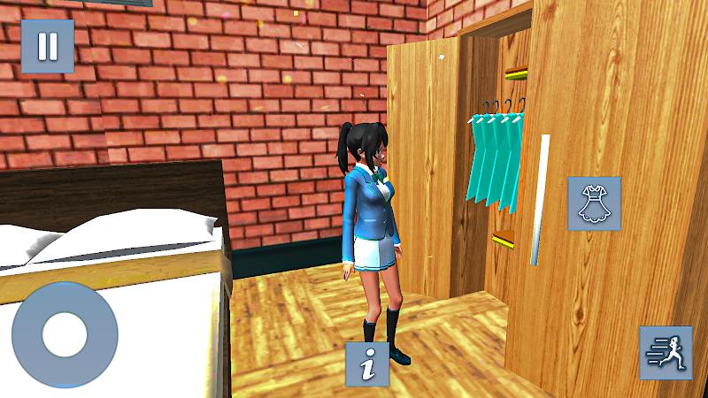 Anime Games: Office Girl Sim Captura de tela 0