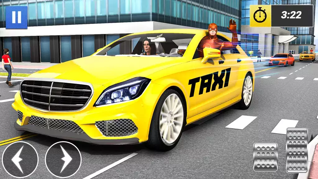 Superhero Car Games Taxi Games Скриншот 0