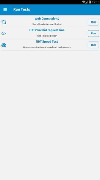 ooniprobe Captura de pantalla 3