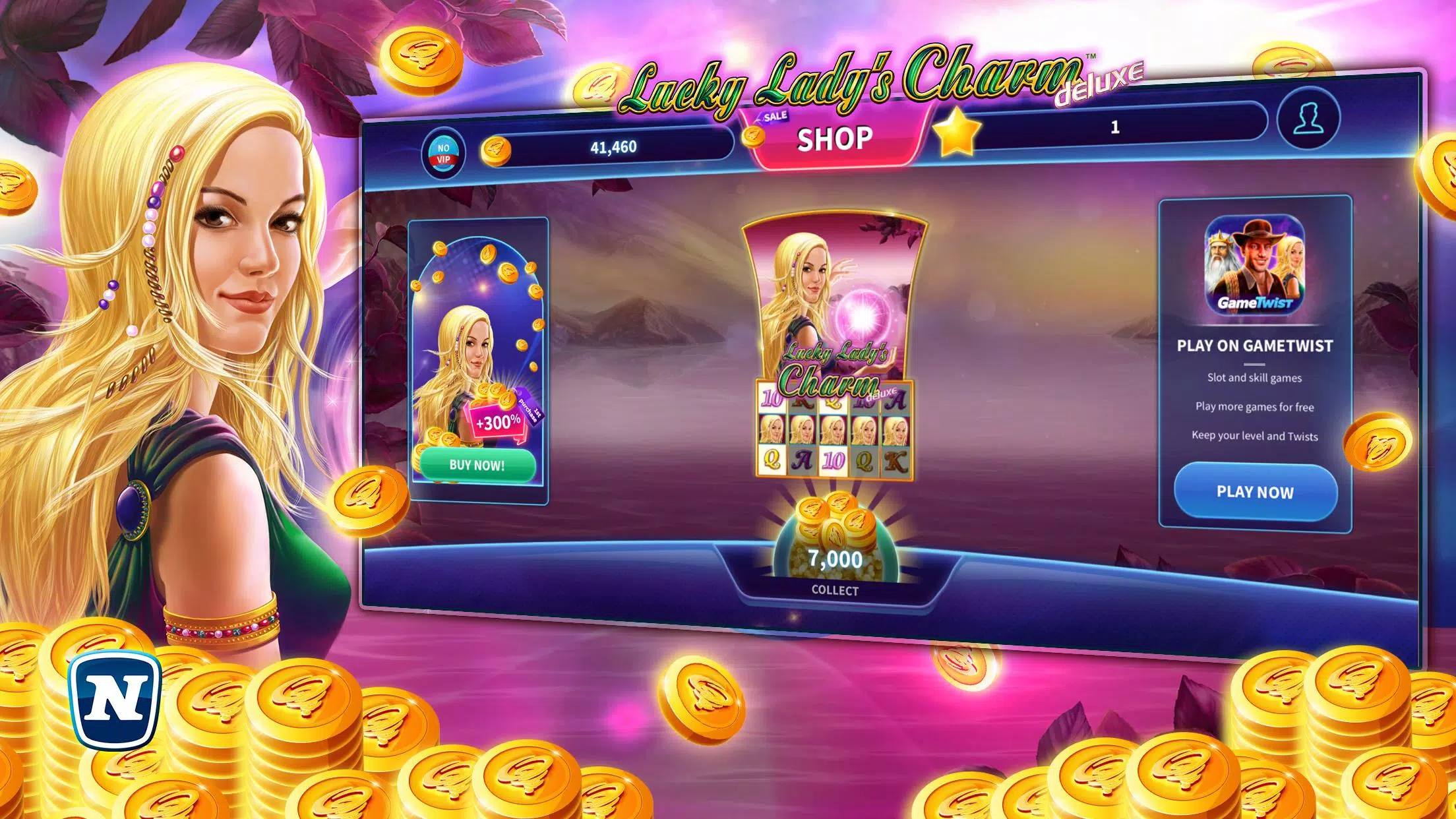 Lucky Lady’s Charm Deluxe Slot Скриншот 1