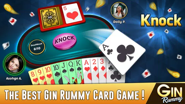 Gin Rummy Offline Card Game ဖန်သားပြင်ဓာတ်ပုံ 0