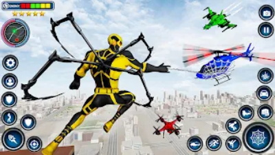 Spider Rope Hero - Crime Game 스크린샷 1