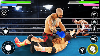 Real Fighting Wrestling Games Capture d'écran 0