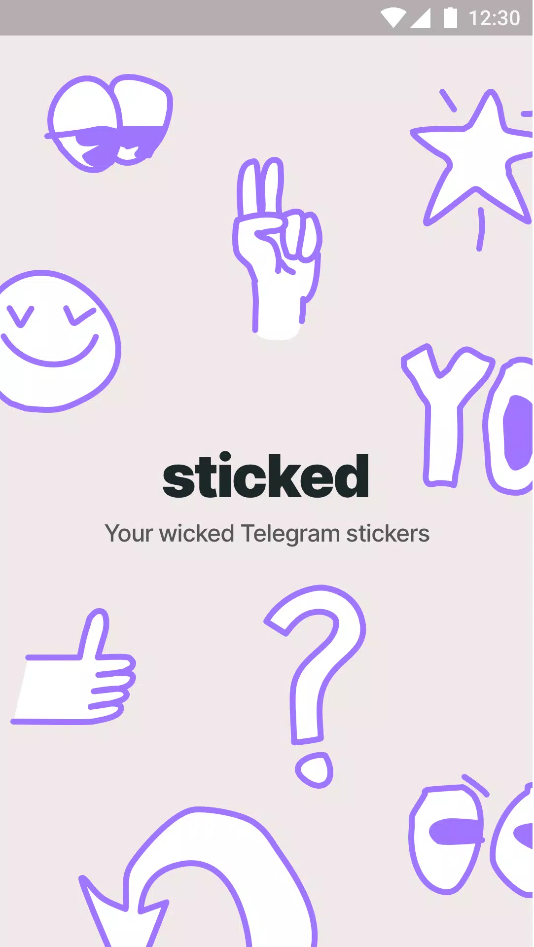 Sticked - Telegram stickers Schermafbeelding 0