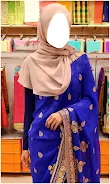 Women Hijab Saree Photo Suits Capture d'écran 3