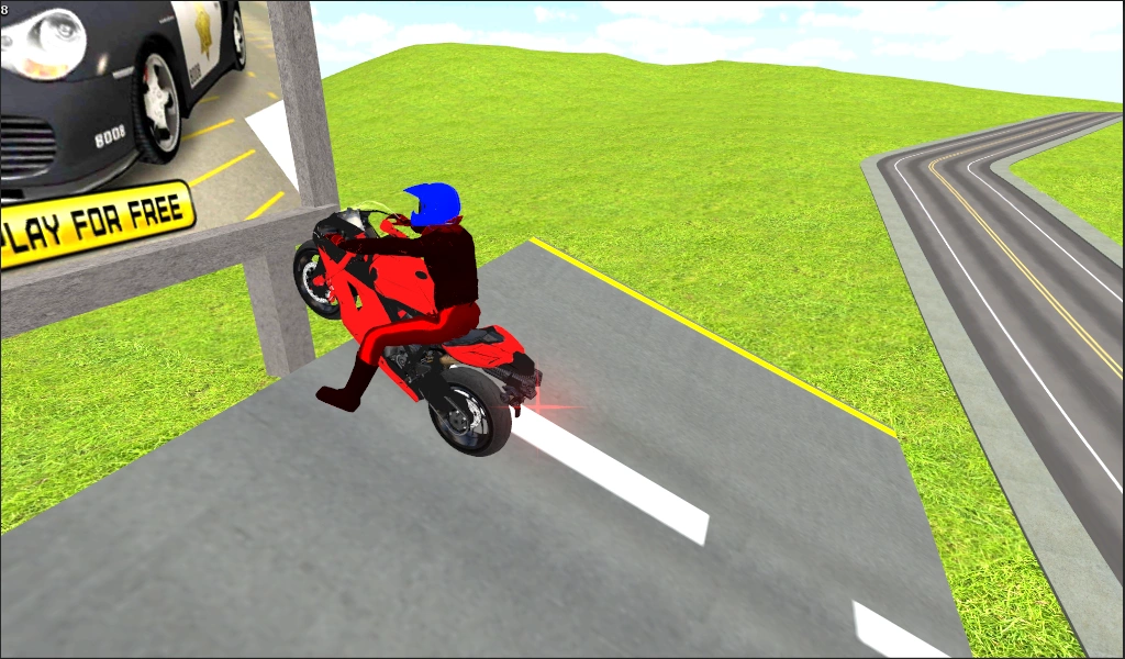 Motorbike Stunt Race 3D Ekran Görüntüsü 3