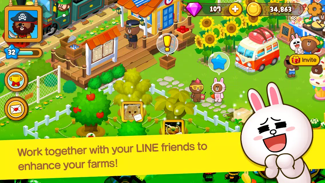 LINE BROWN FARM Скриншот 1