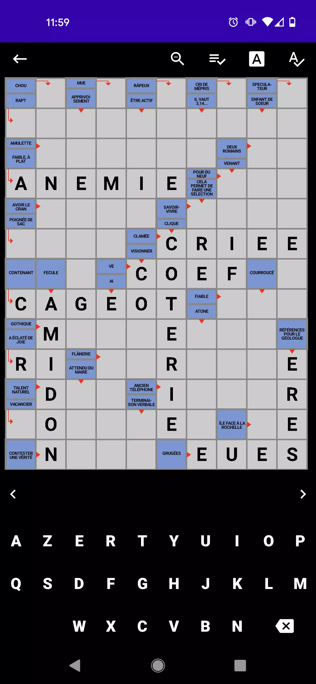 Mots Fléchés Français Capture d'écran 0