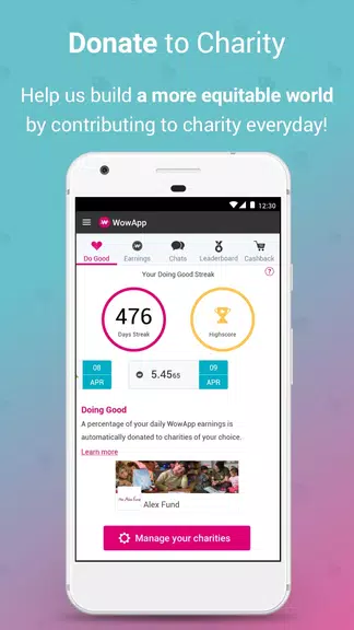 WowApp - Earn. Share. Do Good应用截图第3张
