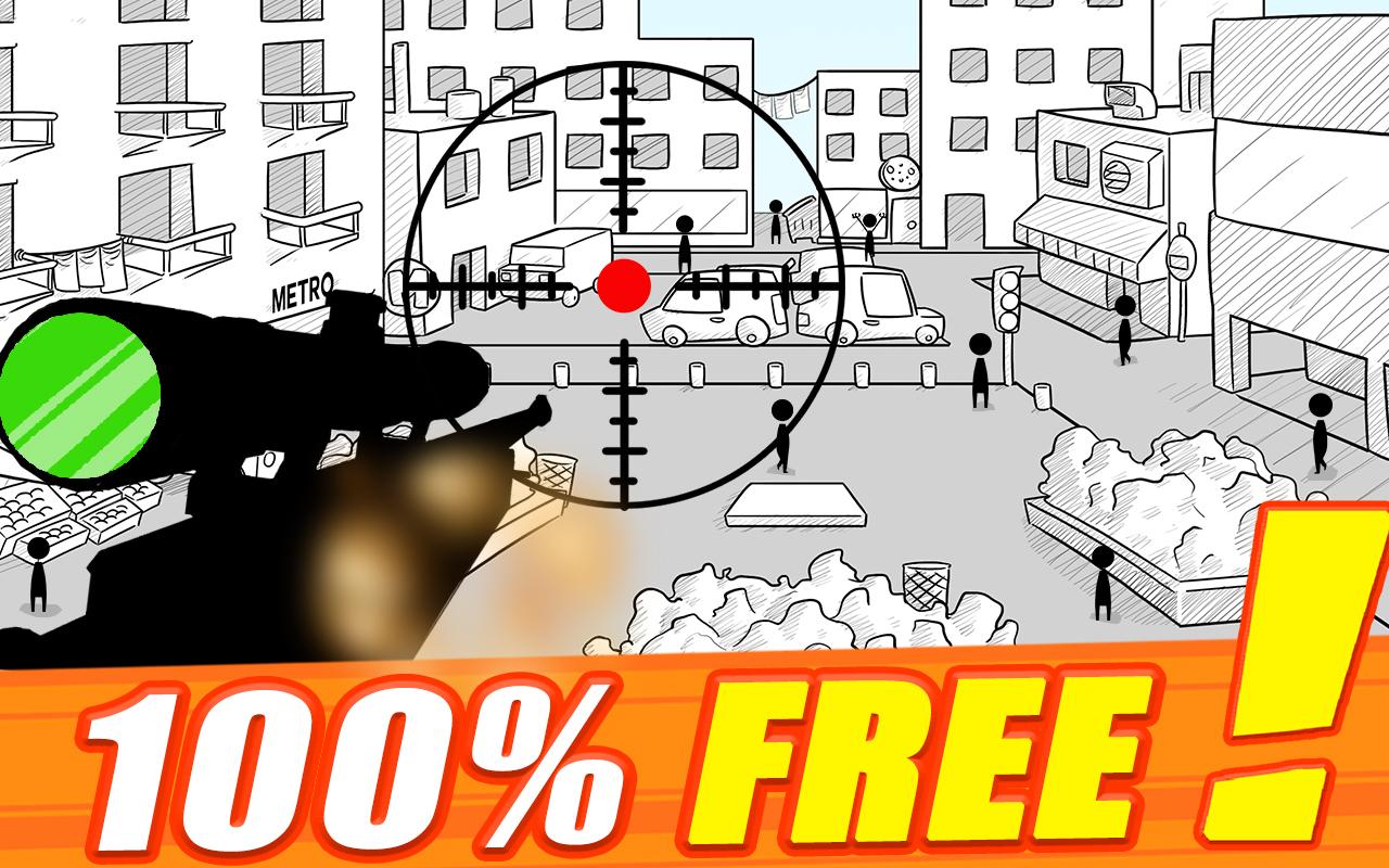 Stickman sniper : Tap to kill Capture d'écran 1