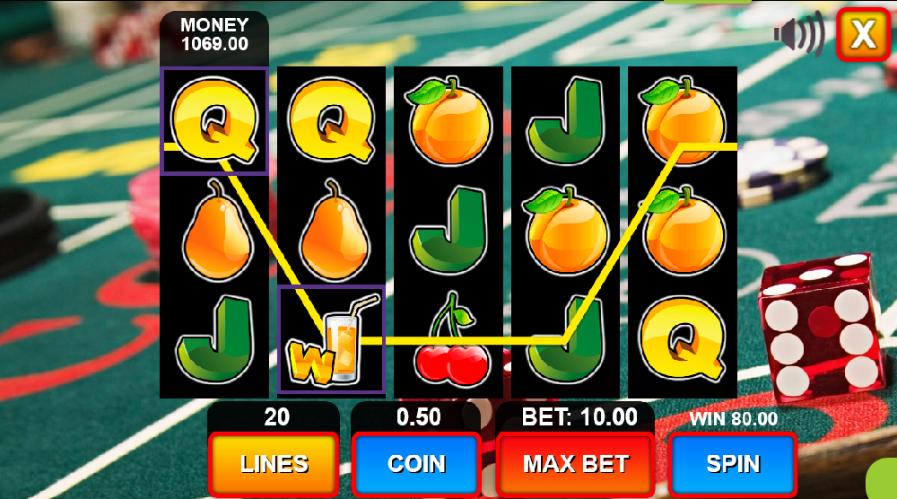 Fruit Summer Slots Machine Screenshot 2