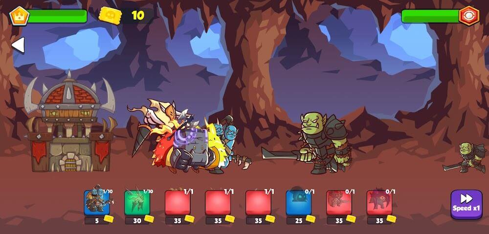 Heroes vs Monsters: Tower War 스크린샷 3