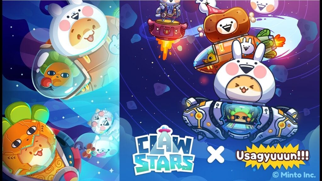 Claw Stars x Usagyuuun Crossover ကျဆင်းသွားသည့်အတိုင်း Fluffy Space Odyssey ဖြစ်ပါသည်။