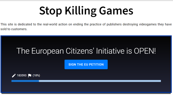 Gli sforzi di conservazione del gioco MMO richiedono un milione di firme per proporre il diritto dell'UE