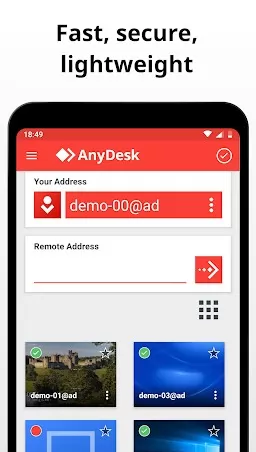 AnyDesk 원격제어 프로그램 스크린샷 0