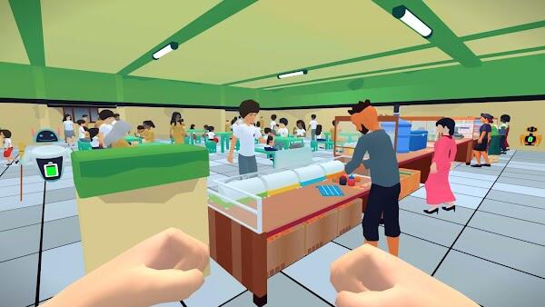 School Cafeteria Simulator स्क्रीनशॉट 0