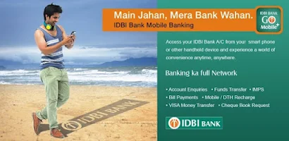 IDBI Bank GO Mobile+ Captura de pantalla 0