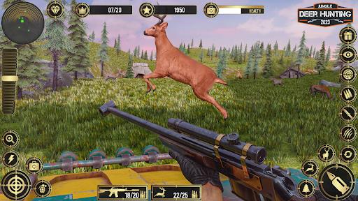 Jungle Deer Hunting Games 3D Schermafbeelding 0