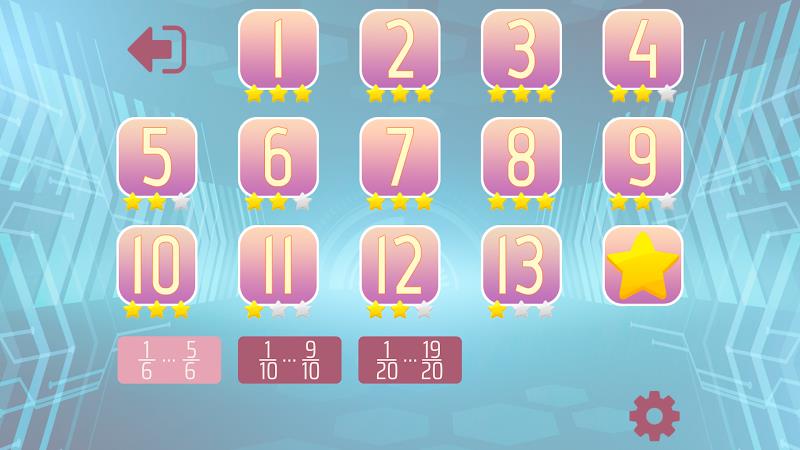 Dividing Fractions Math Game Captura de tela 2
