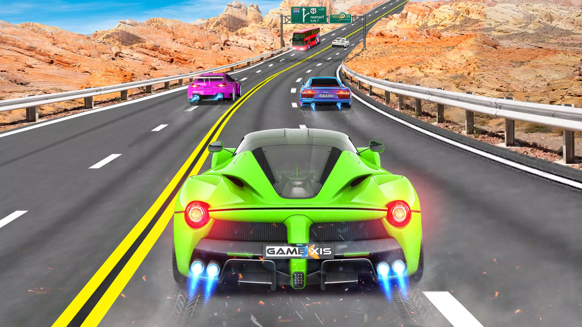 Real Highway Car Racing Game Ekran Görüntüsü 0