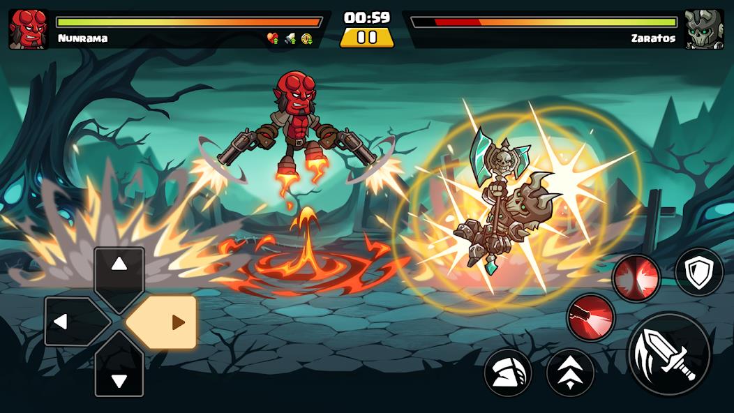 Brawl Fighter - Super Warriors Mod Capture d'écran 2