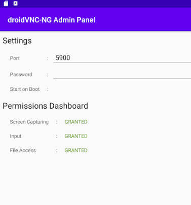 droidVNC-NG VNC Server স্ক্রিনশট 1