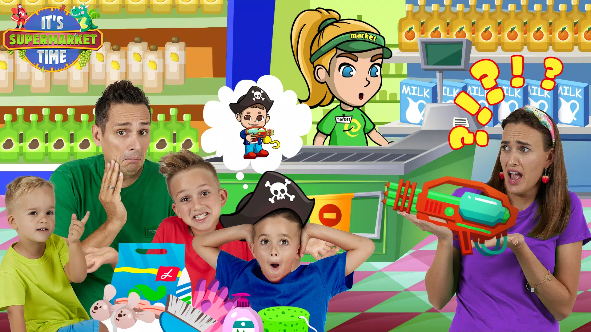 Vlad & Niki Supermarket game ဖန်သားပြင်ဓာတ်ပုံ 3