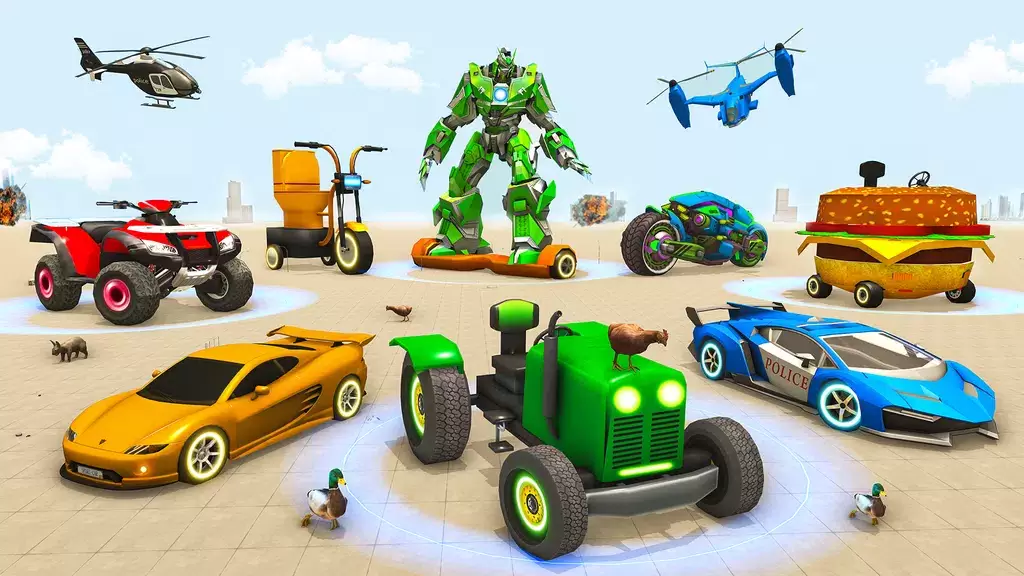 Police Tiger Robot Car Game 3d Screenshot 3