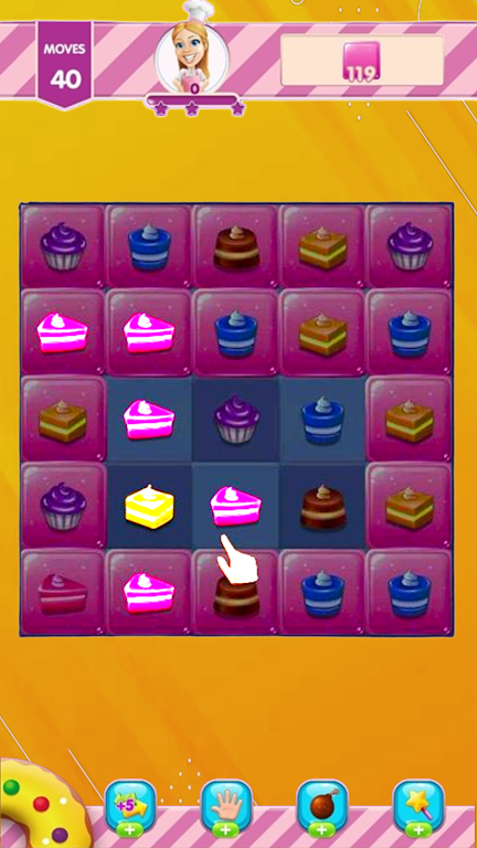 Schermata Pastry Mania Match 3- Earn BTC 1