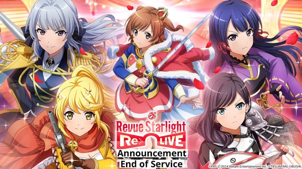 मंच पर एकत्रित होने वाली लड़कियाँ अब और नहीं! Revue Starlight Re LIVE ने अपने ईओएस की घोषणा की