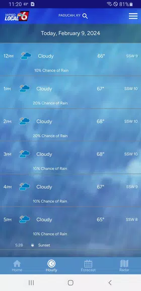 WPSD Radar ဖန်သားပြင်ဓာတ်ပုံ 1
