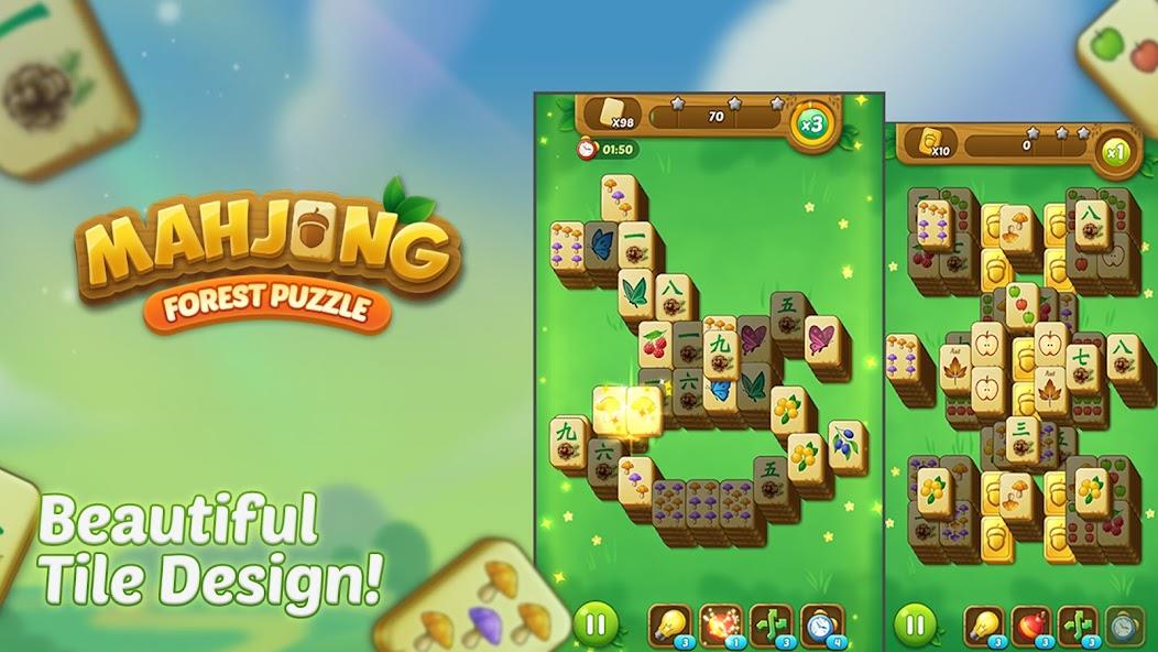 Mahjong Forest Puzzle Mod স্ক্রিনশট 1